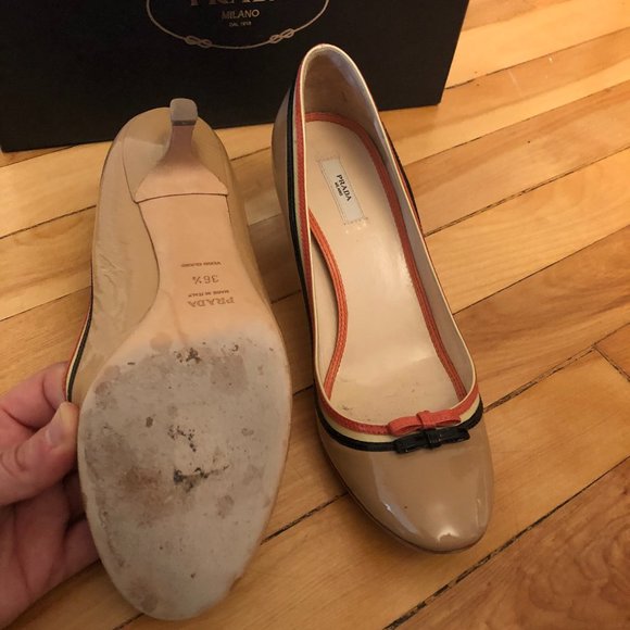 Prada Beige Heels - Picture 2 of 3
